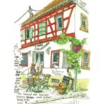 Zeichnung: Café Restaurant Mutz
